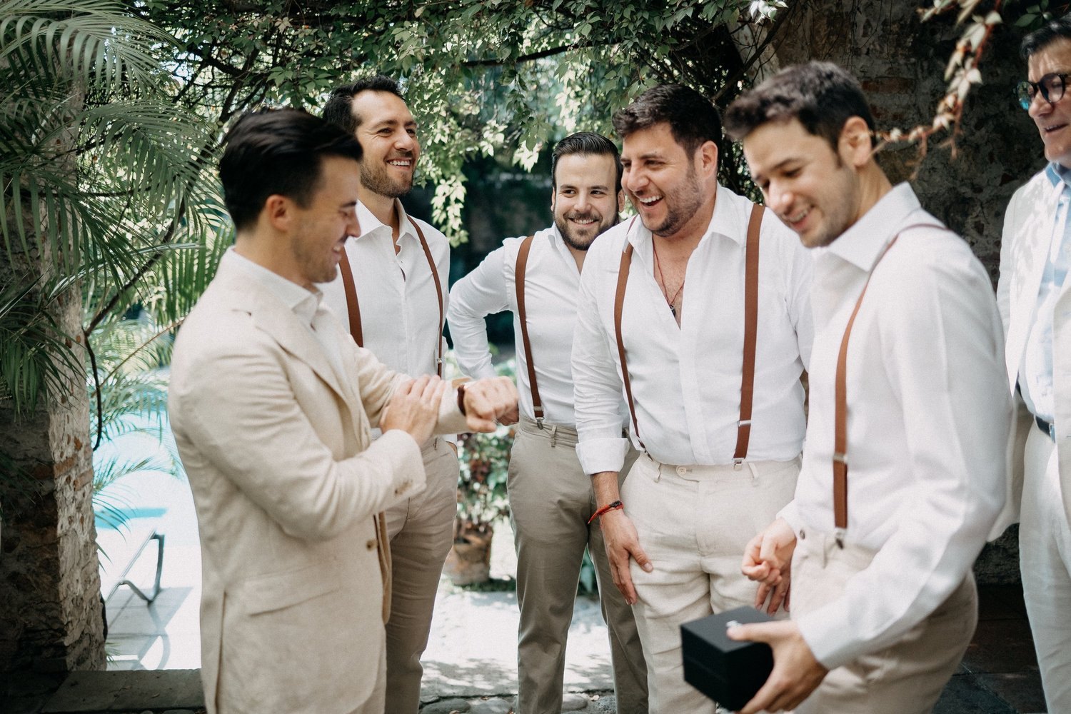 Preparativos de la pareja